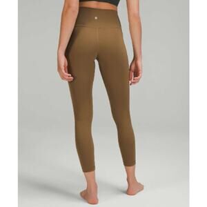 LULULEMON Wunder Under High-Rise Tight 25" Artifact Tan Sz 12 $98 {Y45}